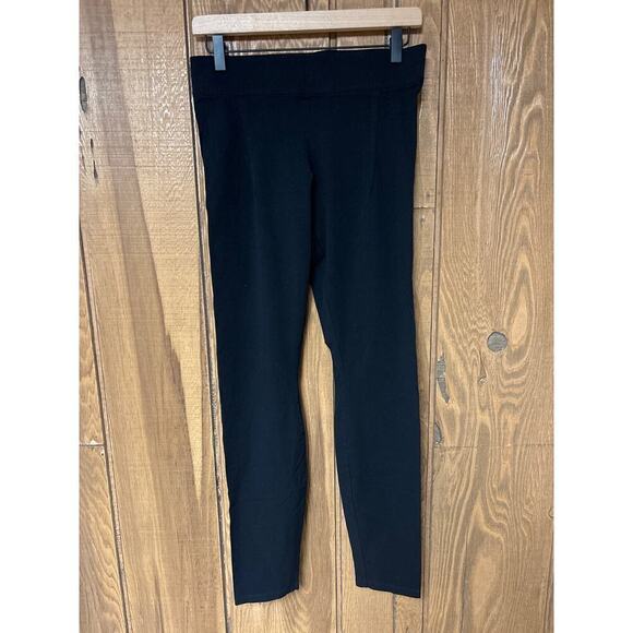 Helmut Lang Black Minimalist Stretch No Pocket Dark Academia Leggings Size M - Picture 2 of 9